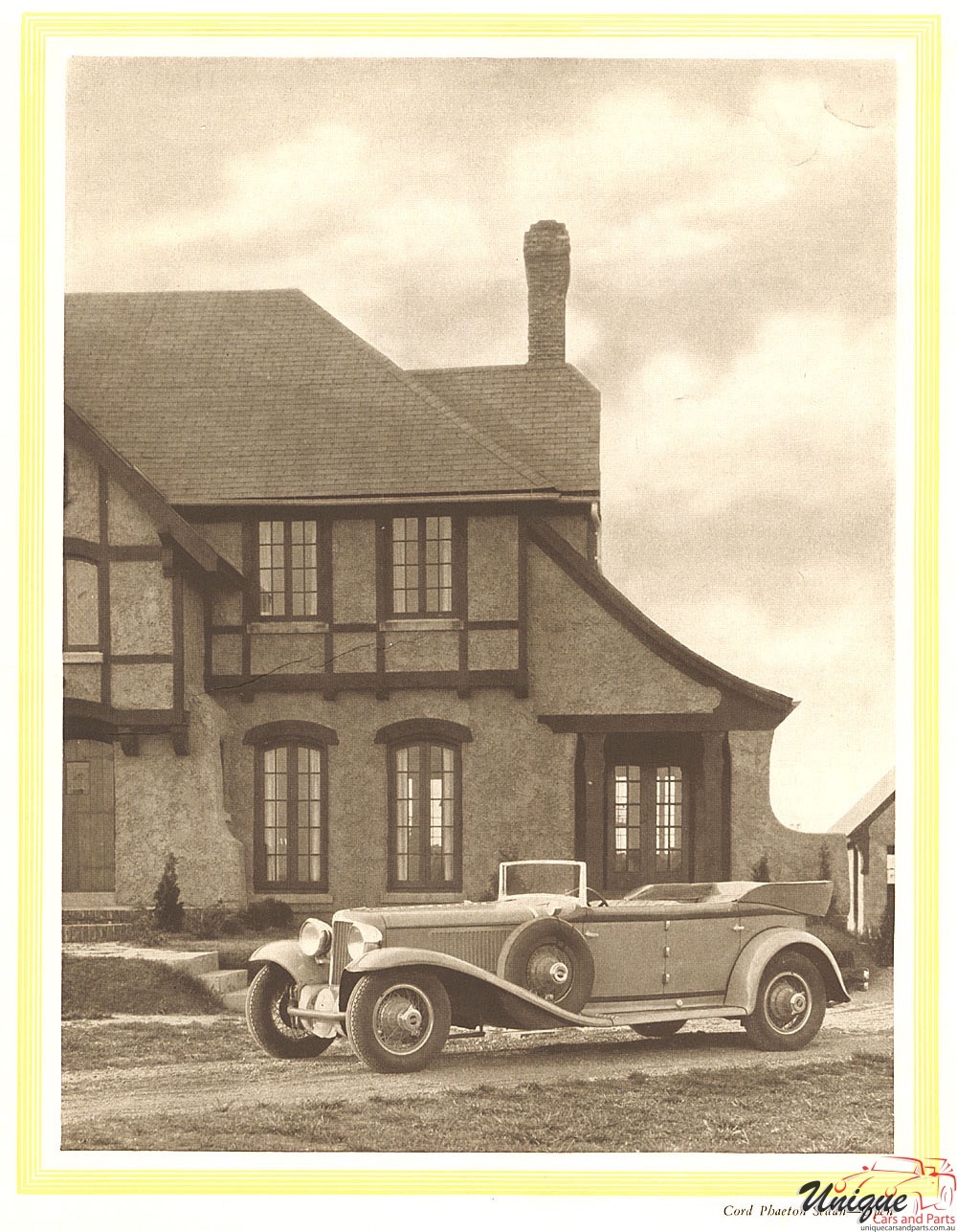1929 Cord Catalogue Page 5